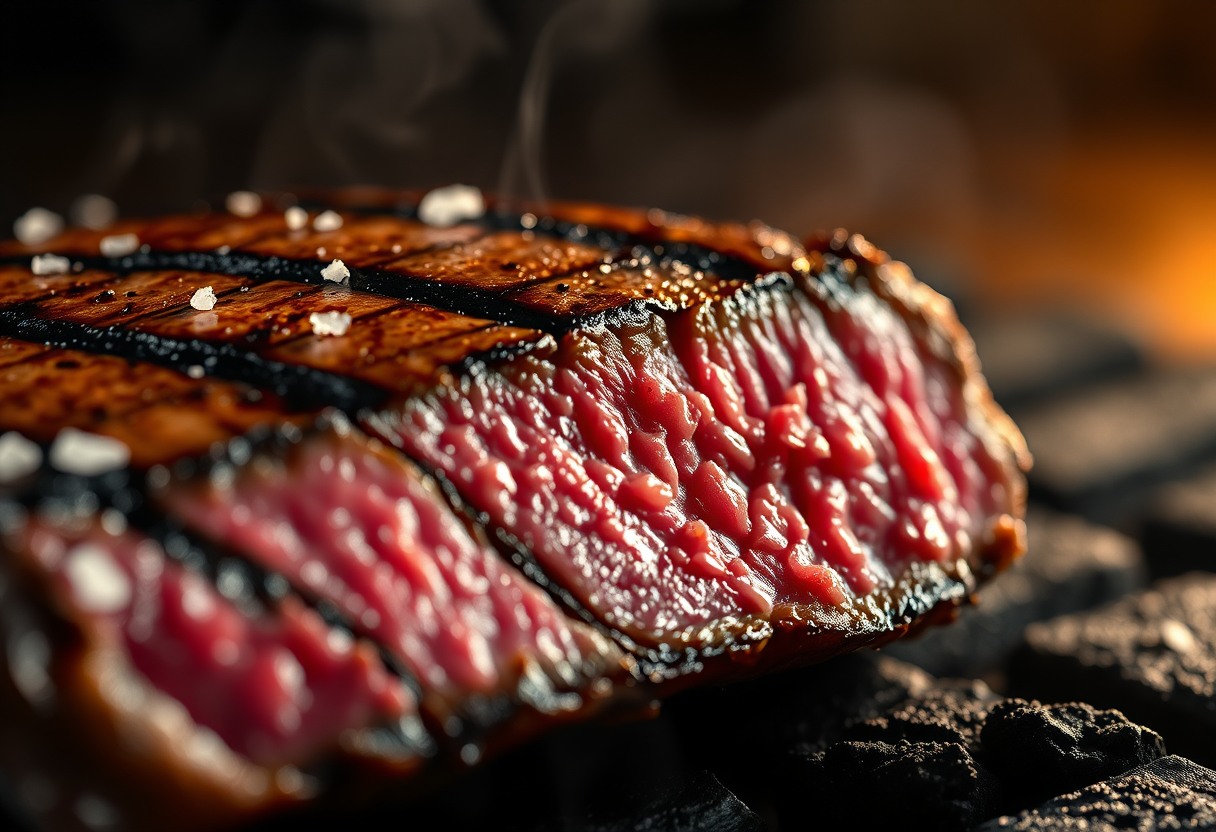 Corte de carne a la brasa